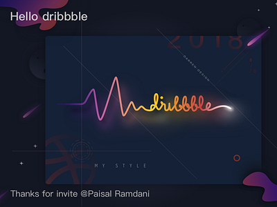 Thanks for invite @Paisal Ramdani hello dribbble science and technology thanks for invite vision 感谢 科技