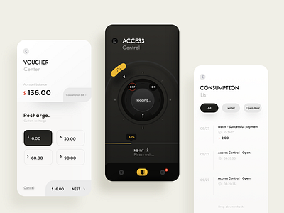 Access control system app app app design design hello dribbble sketch ui ux wallet app