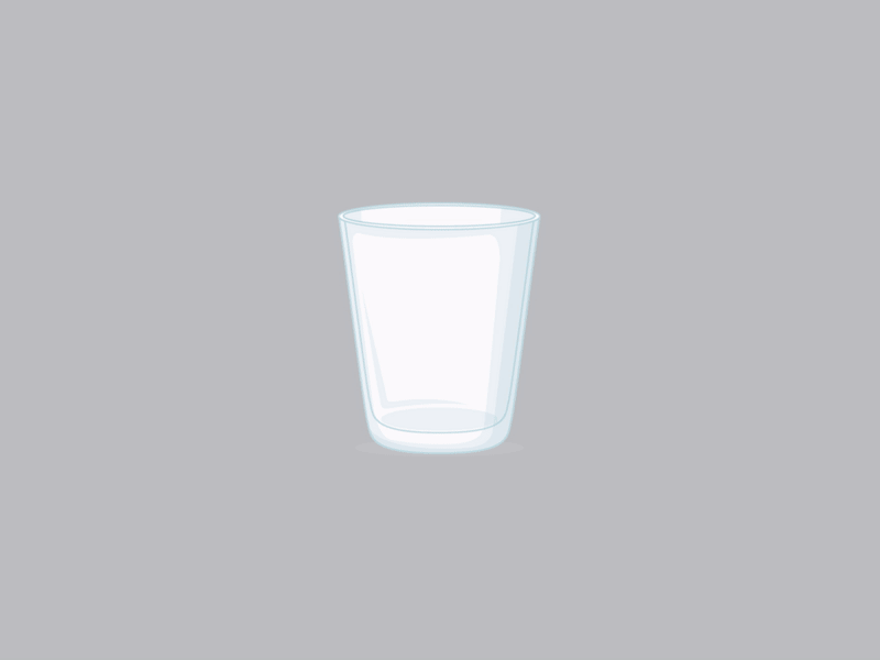 water glass aftereffects illustration motion design vector