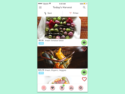 Food App Exercise  2 Dribbble 1.0