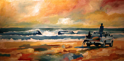 Down South art illustration outer banks painting