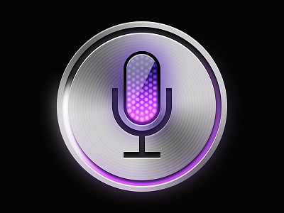 Siri Recreation (Final) with PSD ai apple button free icon ios ios6 ipad ipad mini iphone iphone 4s iphone 5 microphone photoshop pink psd silver siri voice