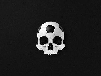 Skull ball! ⚽ aftereffect art artist ball black creativity dark death digital football head illustration instagram mind photoshop playground postproduction skeleton skull white