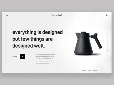 Experimental Web Header UI