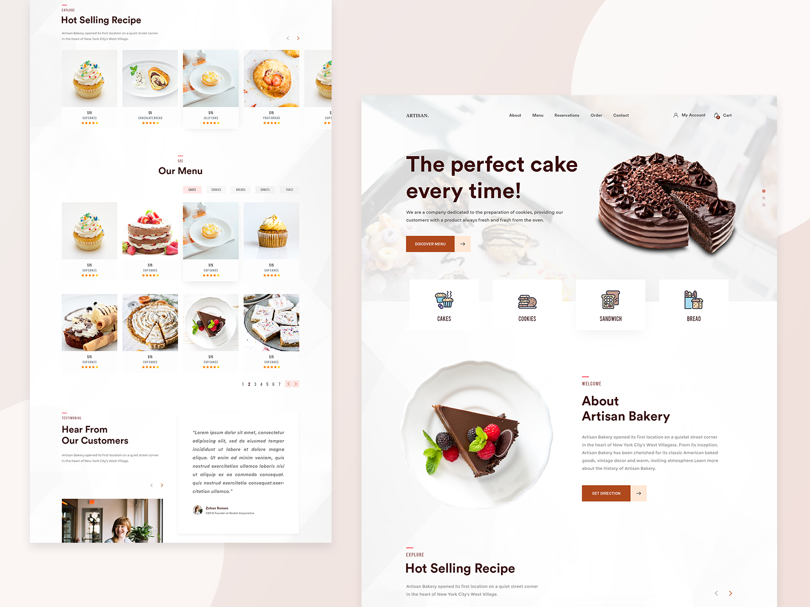 Bakery Website Templates - TOO CSS