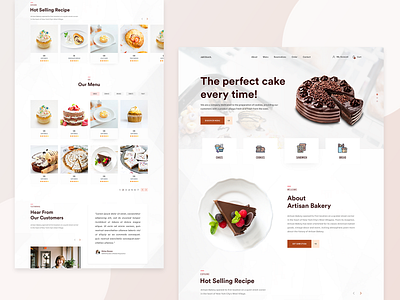 Bakery Landing Page Design Concept