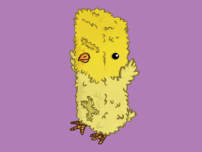 Chick-Magnet bird chick magnet illustration stickermule