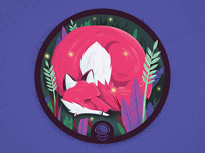 Foxcoaster-Cool coaster cool design fox illustration illustrator night photoshop texture toponaut