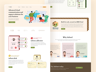 Infoset Landing Page Redesign Concept