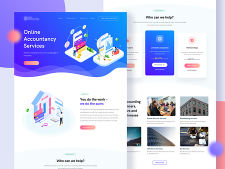 Website Accounting Services by Zaini Achmad® for Noansa on Dribbble