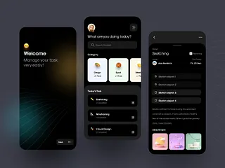 Dark Theme UI designs, themes, templates and downloadable graphic ...