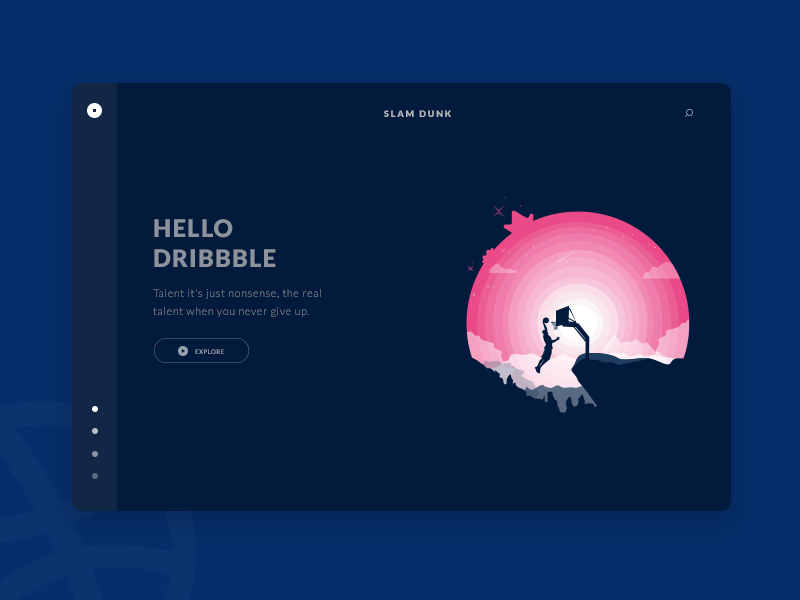 Hello Dribbble idea explore header illustration thanks shot invite first dribbble debuts