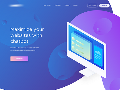 Landing Page for API Chatbot by © Zaini Achmad 🦁 for One Week Wonders ...