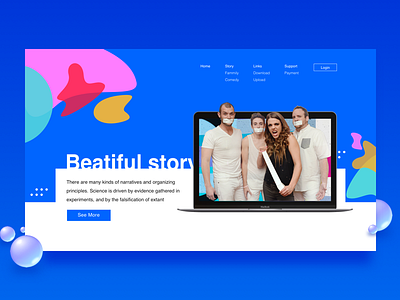 💎 Header exploration for story by © Zaini Achmad 🦁 on Dribbble