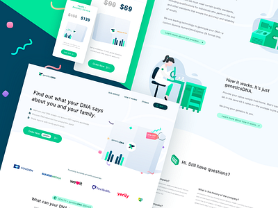 👍 Test DNA landing page redesign Concept