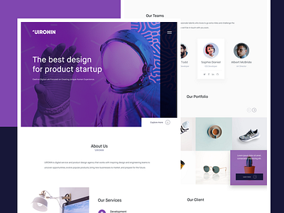 Digital Agency Landing Pages Design Exploration