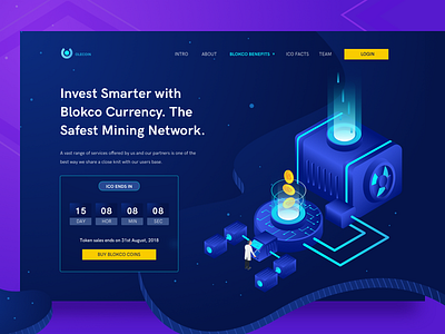 Smart Invest Bitcoin page bitcoin crypto currency design dmit interface landing mining page site wallet web