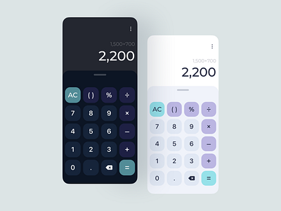 Daily UI #004 - Calculator app calc calculator calculator app calculator ui dailyui design minimal mobile calculator ui ux