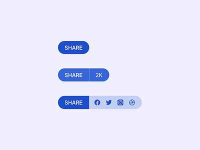 Daily UI #011 - Social Share button clean clean ui dailyui minimal social share ui