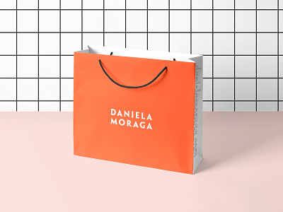 Daniela Moraga Visual Identity apparel logo art direction brand design branding color design fashion fashion brand graphic design mockup shoppingbag typography visual identity