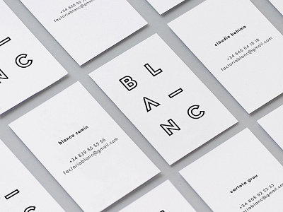 Blanc - Facroty Stories branding corporative image design graphic design identity logo new image typography visual design