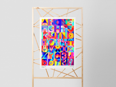 36 days of Type Poster colors design geometry graphic design inspiration its nice that poster typo typography