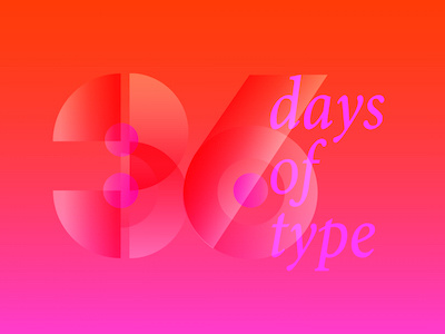 36 days of Type Poster