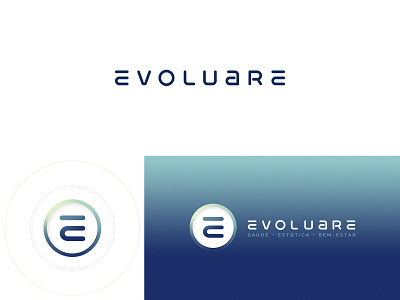 Evoluare brand evolve health logotype physiotherapy tech typography