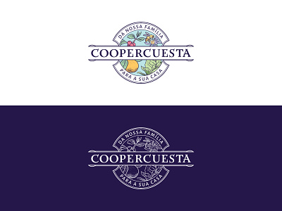 Coopercuesta bee brand coffee crest family greenery health logotype nature orange