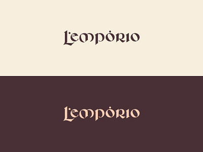 L'empório branding cheese food grocery lettering logo logotype restaurant typography wine