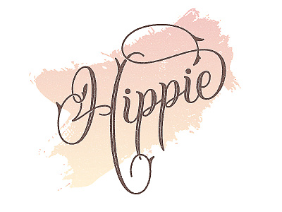 Hippie brand handlettering hippie lettering logo love peace type typography