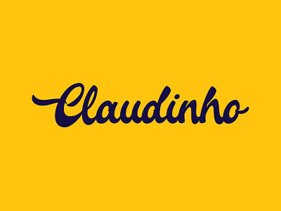 Claudinho Logotype bauru brand churros design lettering logo logotype mark typography