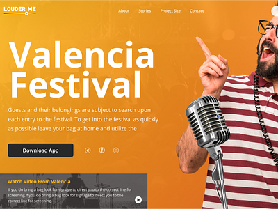 Louder.me Valencia Festival Web Site