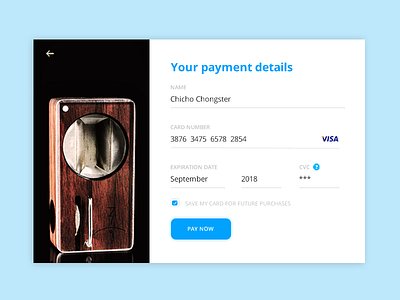 Daily UI #002 | Credit Card Checkout card credit credit card checkout money pay shorin ilia store