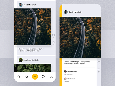 Photo Feed App by stfn on Dribbble
