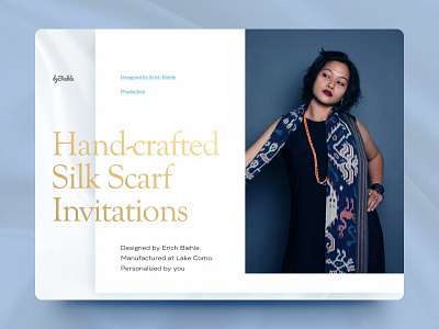 Wedding invitations website clean couture designer fashion landing silk typogaphy ui website wedding