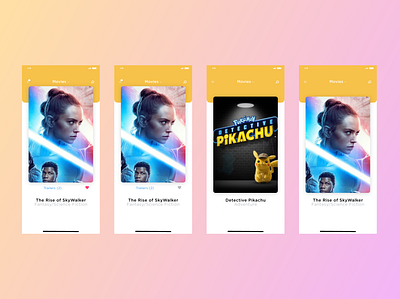 Movies app app ui ux web