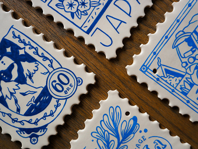 Ceramic Stamps ceramics custom drawing handlettering illustration lettering stamps