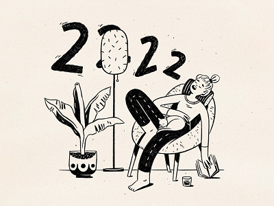 2022 2022 amsterdam drawing illustration linedrawing new years