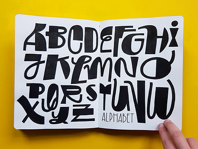 Sketchbook ABC alphabet amsterdam drawing handlettering illustration lettering marker posca sketchbook typography