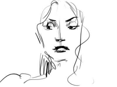 20s sketch face sketch