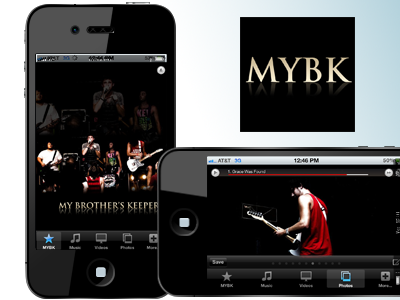 MYBK iPhone App app apple application band iphone music rock