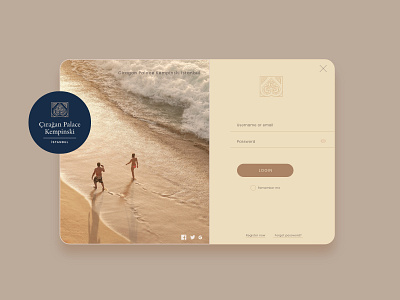 Ciragan Palace Kempinski / ugurates Modal Design app artdirector ciraganpalace hotel kempinsky mobile design modal modal design nike store ugurates ui uidesigns vector