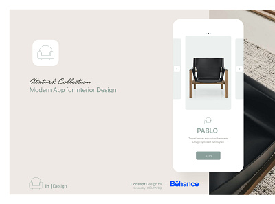 ui/ux design - Modern App for Interior Design artdirector logo