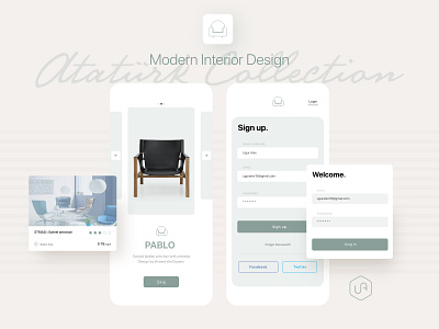 Interior Design Modern App Ui Kit   /   In | Design App.