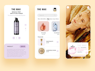 The Max - Luxury Product Prototype design design app like4like luxury mobil perfume prototype ugurates ui ux