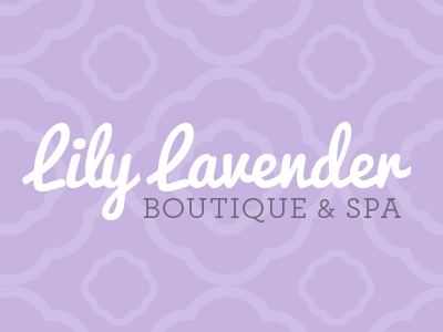 Lily Lavender boutique lavender lily lavender logotype pattern spa