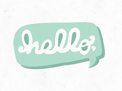 I'm sorry, Dribbble. hand lettering hello typography