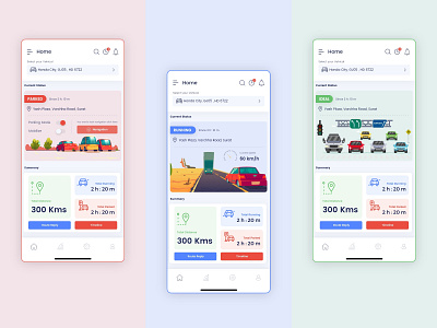 Vehicle Tracking UI design android application apps branding clean creativity design logo mockup tracking system tracking ui ui ux vehicle tracking