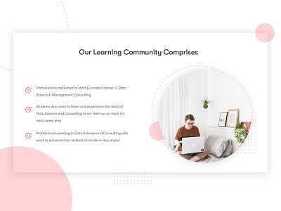Learning Community web ui design